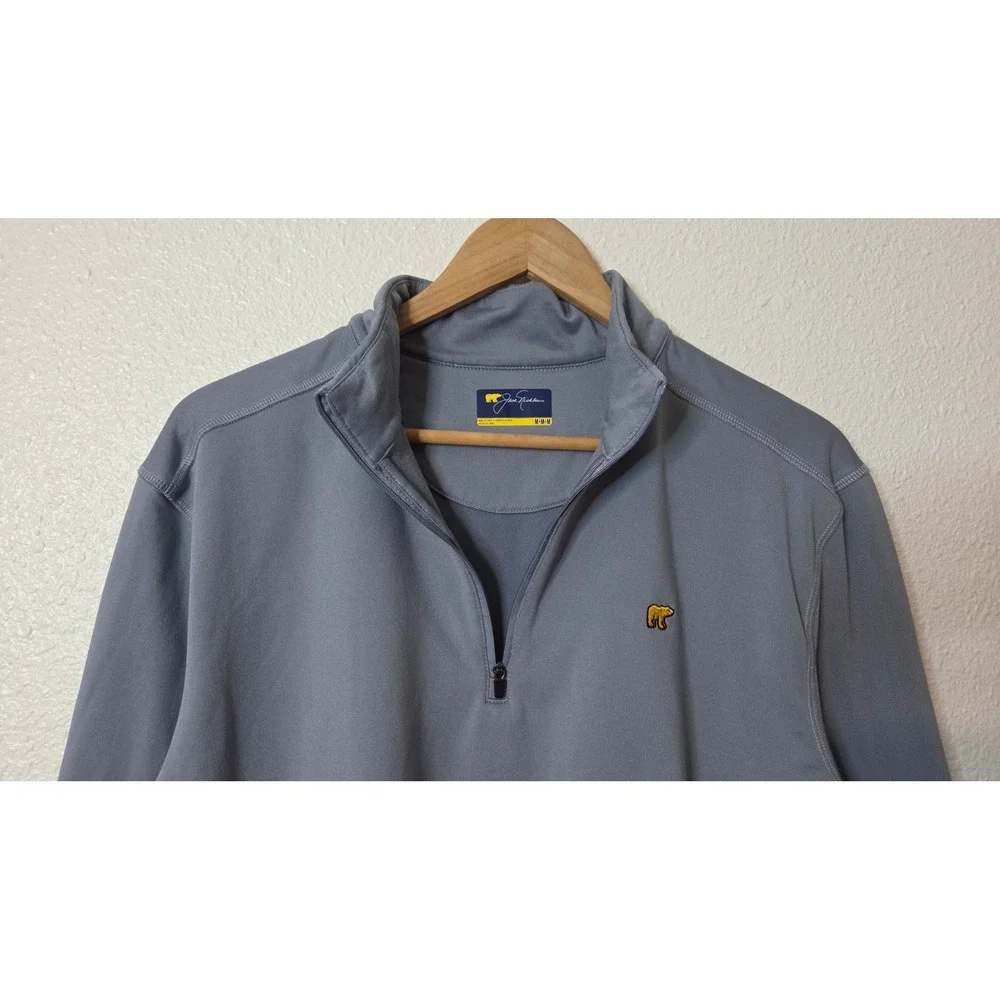 Jack Nicklaus Blue Performance‎ Quarter Zip Pullover Men's Medium Golf Athletic